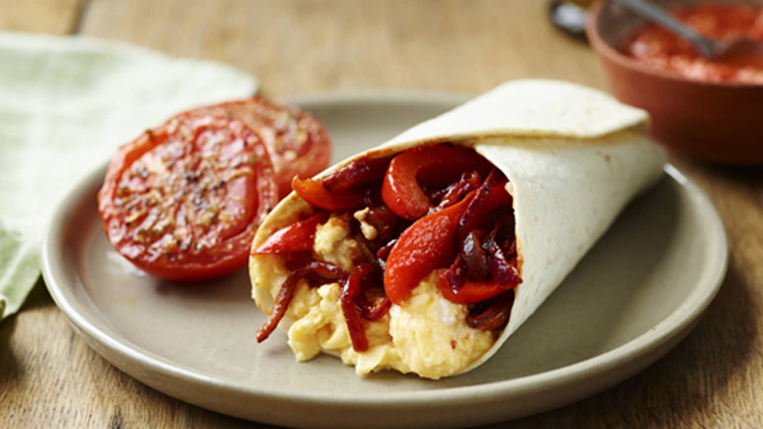 Vegetable Egg Fajitas